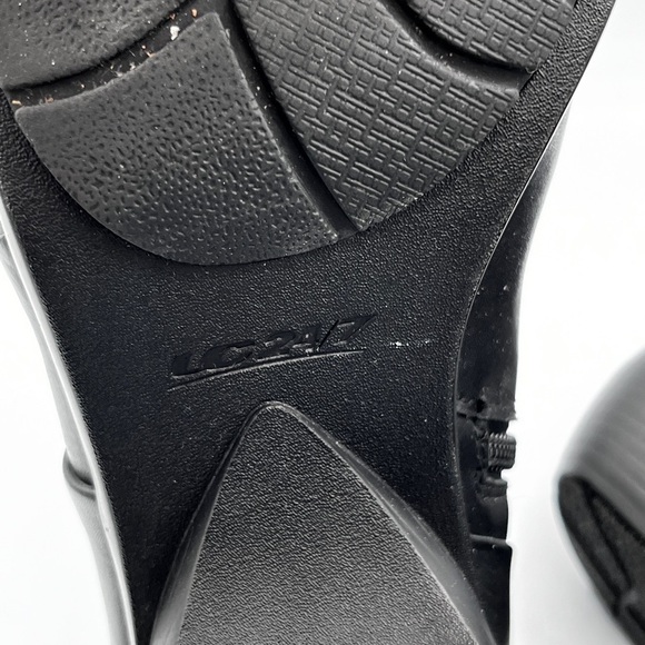 UC Ultimate Comfort 24/7 Black Leather Ankle Boots Women’s Size US 7 Side Zip - Picture 10 of 11